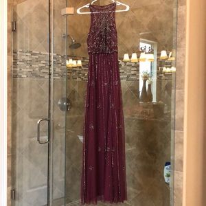 NWOT Gorgeous Wine Colored Evening Gown